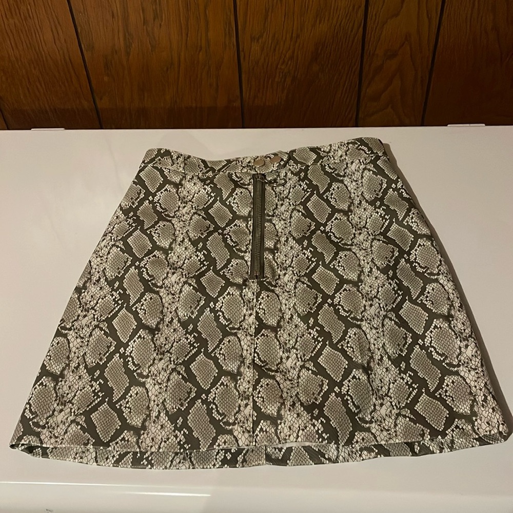 Snakeskin mini